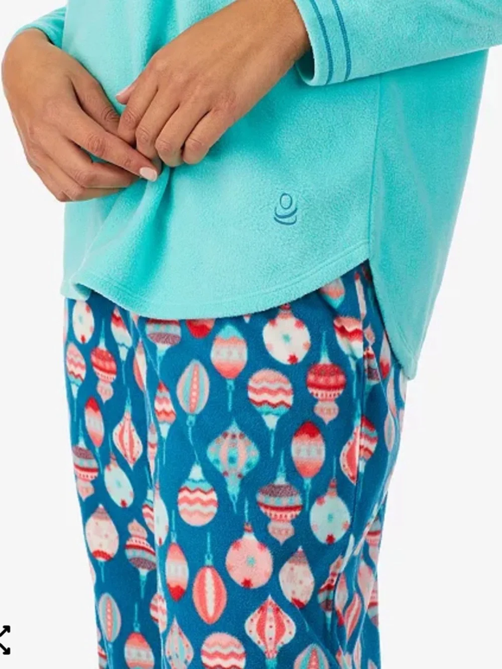 NWOT Cuddl Duds 2 Piece‎ Fleece Long Sleeve Pajama Set Holiday Warm Cabincore